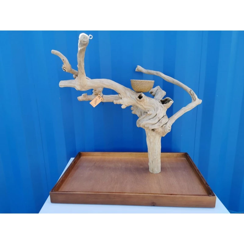 Aire De Jeux En Bois De Java Avec Socle - Large - Back Zoo Nature 2 Aire De Jeux En Bois De Java Avec Socle - Large - Back Zoo Nature – Image 2