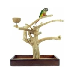 Aire De Jeux En Bois De Java Avec Socle - Small - Back Zoo Nature