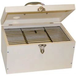 Cageot Fermé En Bois Pour Oiseaux 30x19x16cm