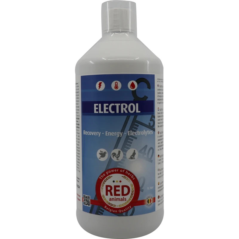 Electrol, Electrolyte - Dextrose + Sels Minéraux 1L - Red Animals 1 Electrol, Electrolyte - Dextrose + Sels Minéraux 1L - Red Animals