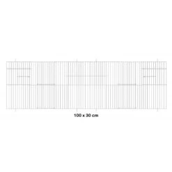 Façade De Cage En Métal 100x30cm - Fauna