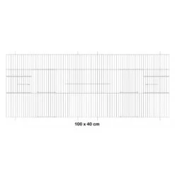 Façade De Cage En Métal 100x40cm - Fauna