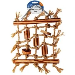 Filet D'escalade En Sisal Et Blocs De Bbq Beige 36x26x4cm - Duvo+