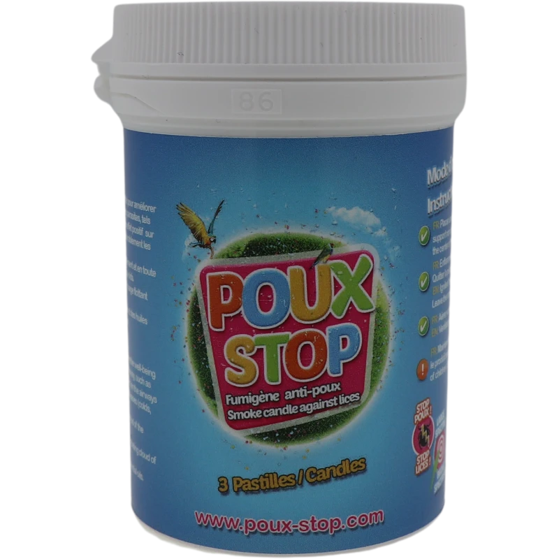 Fumigène Anti-Poux - 3 Pastilles - Poux-Stop 1 Fumigène Anti-Poux - 3 Pastilles - Poux-Stop