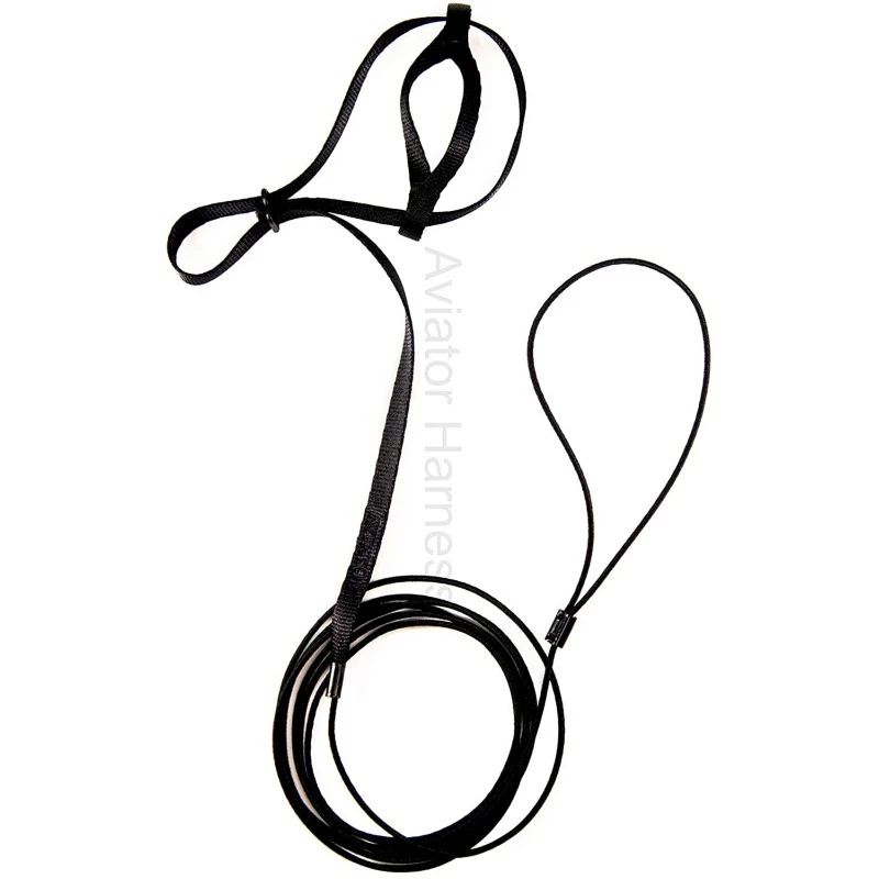 Harnais Pour Perroquet AVIATOR Petit Noir 2 Harnais Pour Perroquet AVIATOR Petit Noir – Image 2