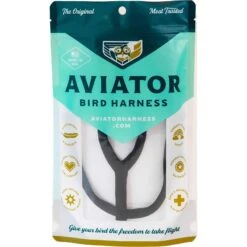 Harnais Pour Perroquet AVIATOR X-Small Noir