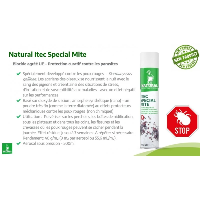 ITEC Spray Special Mite, Contre Les Poux Rouges 500ml - Natural 2 ITEC Spray Special Mite, Contre Les Poux Rouges 500ml - Natural – Image 2