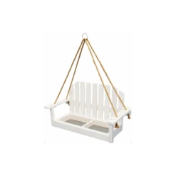 Mangeoire Banc Blanc 38x19,5x21cm