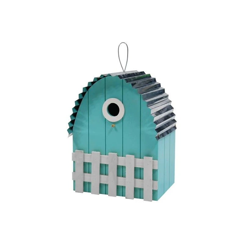 Nichoir Toit Courbé Bleu Clair - Benelux 1 Nichoir Toit Courbé Bleu Clair - Benelux