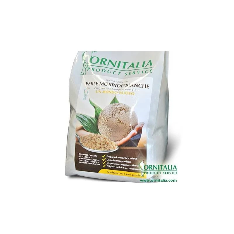 Perle Morbide Blanche 4kg - Ornitalia 1 Perle Morbide Blanche 4kg - Ornitalia