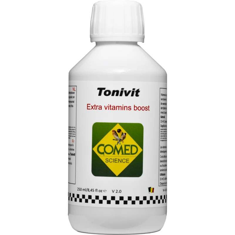 Tonivit Bird, Augmente La Résistance Grâce Aux Vitamines A|C|D 250ml - Comed 1 Tonivit Bird, Augmente La Résistance Grâce Aux Vitamines A|C|D 250ml - Comed