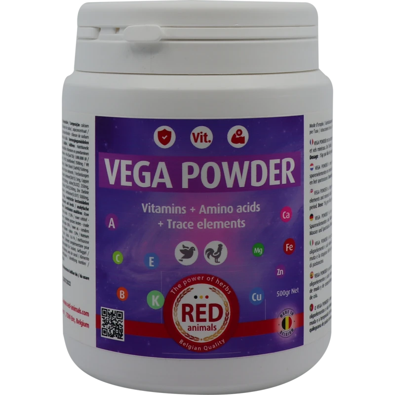 Vega Powder 500gr - Complexe Hyper Concentré De Vitamines - Red Animals 1 Vega Powder 500gr - Complexe Hyper Concentré De Vitamines - Red Animals