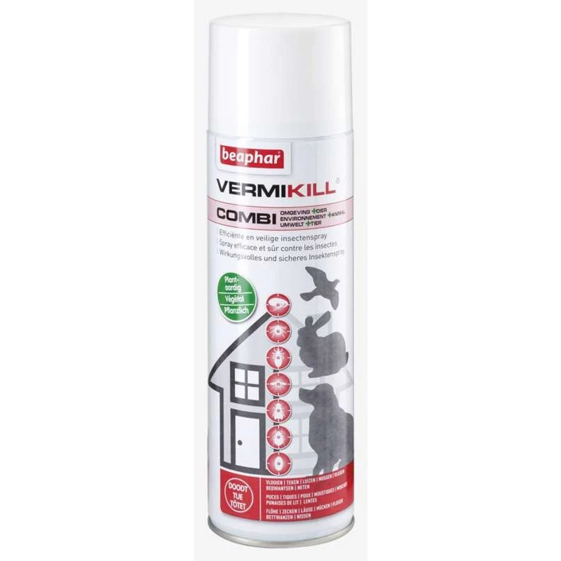 Vermikill Combi Spray 400ml - Beaphar 1 Vermikill Combi Spray 400ml - Beaphar